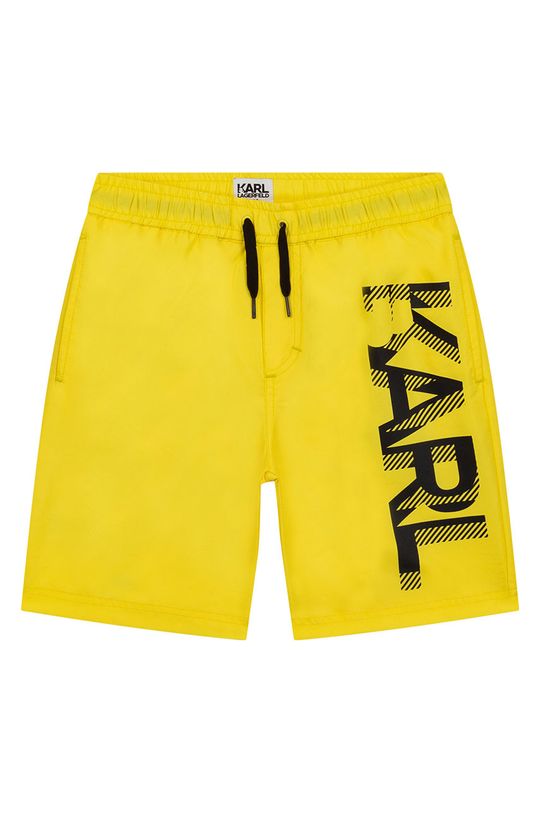 Dětské plavkové šortky Karl Lagerfeld jasně žlutá