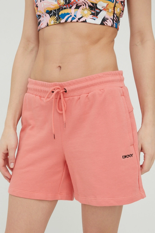 Dkny szorty bawełniane DP1S4993 różowy