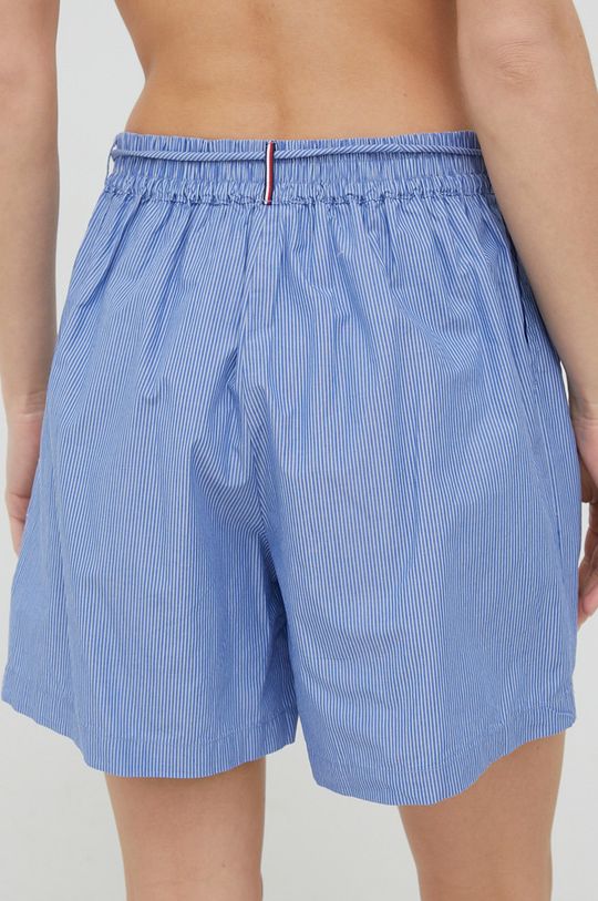 Bavlněné pyžamové šortky Tommy Hilfiger modrá