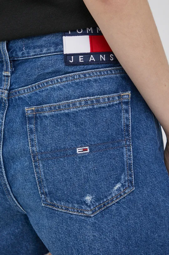 niebieski Tommy Jeans szorty jeansowe bawełniane BF0033 DW0DW12454.PPYY