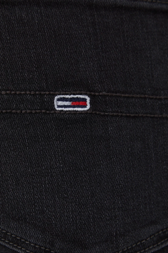 čierna Rifľové krátke nohavice Tommy Jeans Bf0281