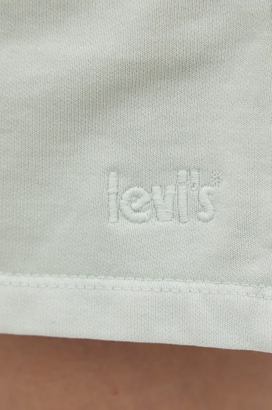 green Levi's cotton shorts