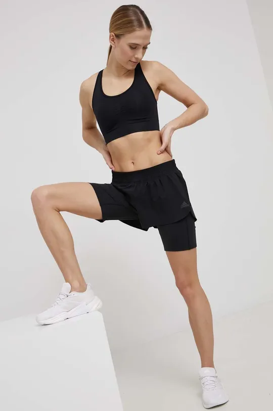 crna Kratke hlače za trčanje adidas Performance Ženski