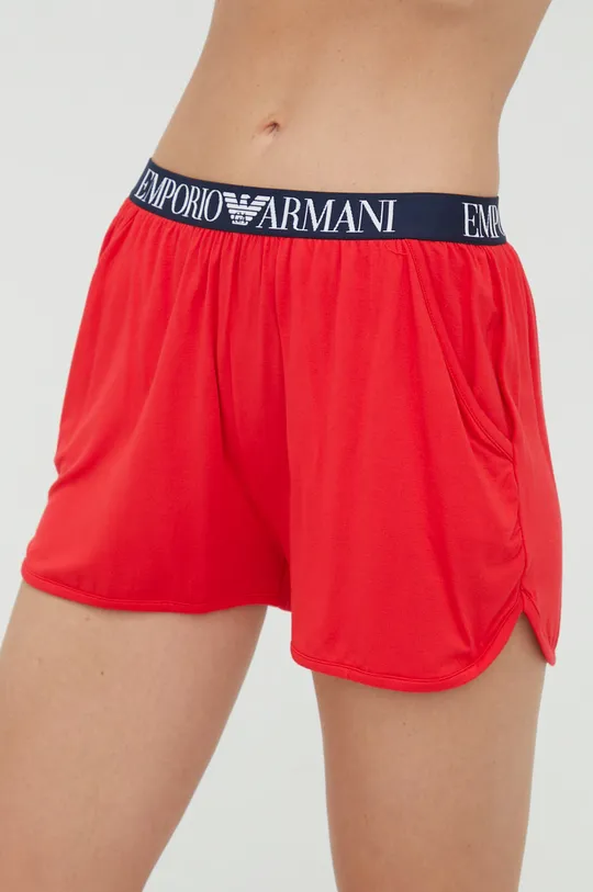 κόκκινο Σορτς Emporio Armani Underwear Γυναικεία