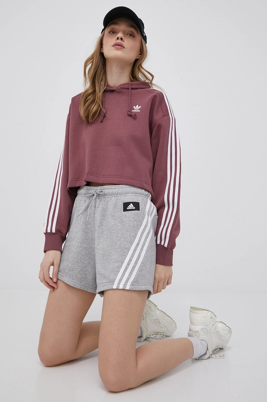 sivá Šortky adidas Performance H57307 Dámsky