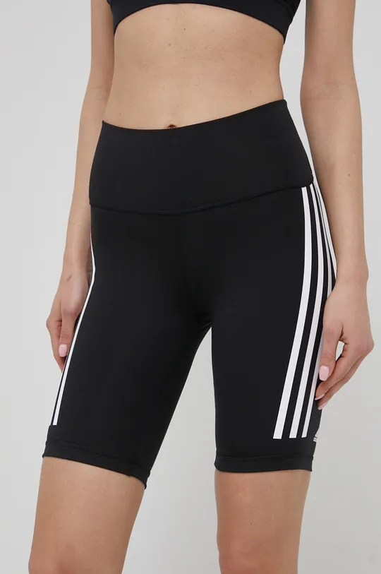 crna Kratke hlače za trening adidas Performance Optime Trainicons 3-stripes Ženski