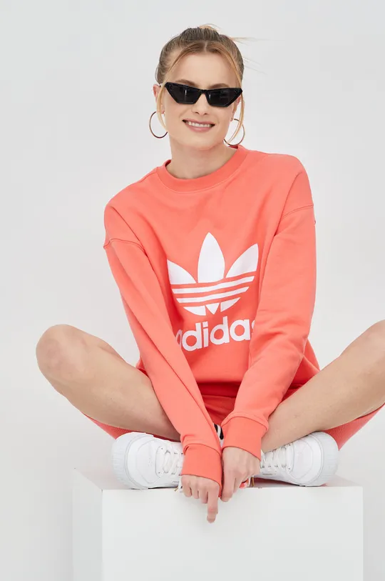 Σορτς adidas Originals Trefoil Moments ροζ