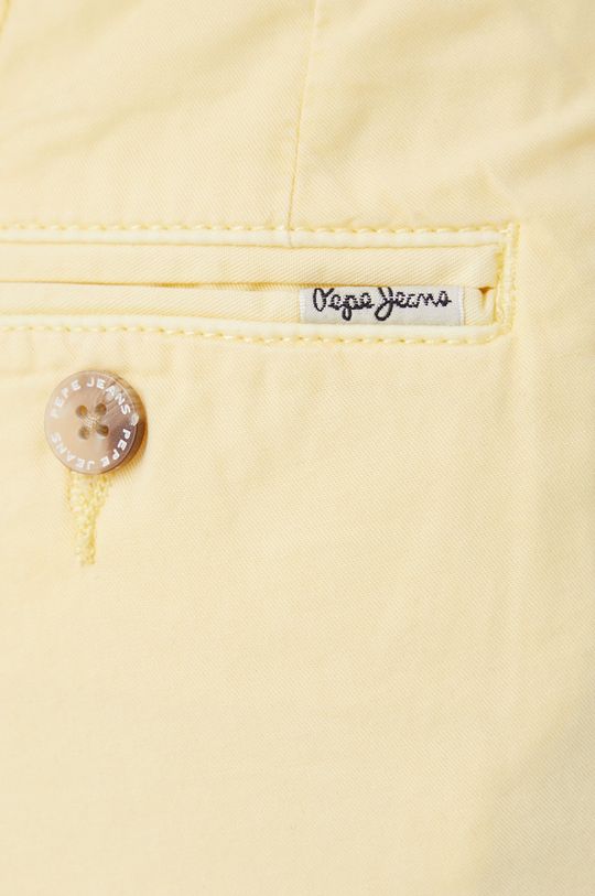 żółty Pepe Jeans szorty bawełniane BALBOA SHORT