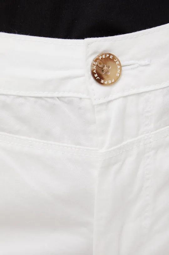 biały Pepe Jeans szorty bawełniane BALBOA SHORT