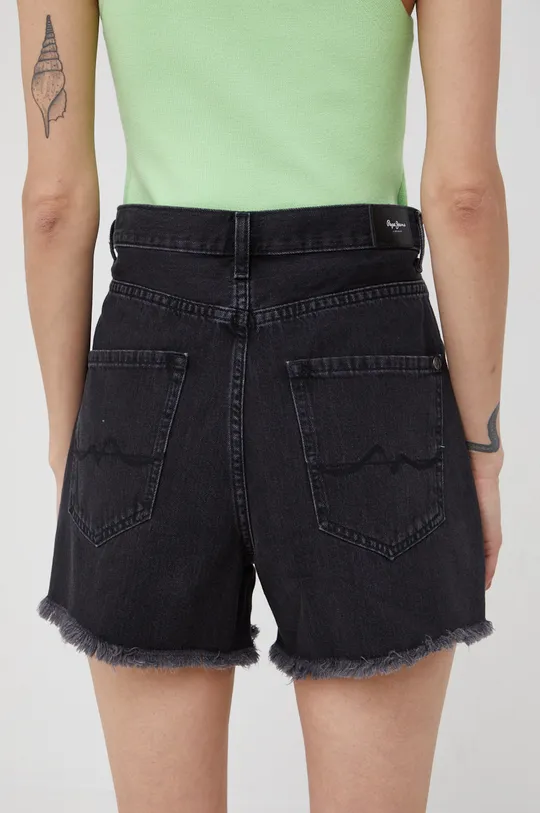 Traper kratke hlače Pepe Jeans Rachel Short  Temeljni materijal: 100% Pamuk Postava džepova: 35% Pamuk, 65% Poliester