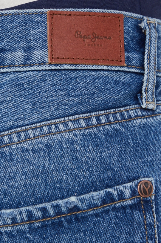 tmavomodrá Rifľové krátke nohavice Pepe Jeans Mable Short