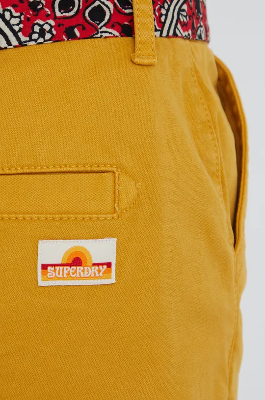 sárga Superdry rövidnadrág