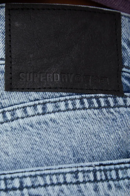 modrá Rifľové krátke nohavice Superdry