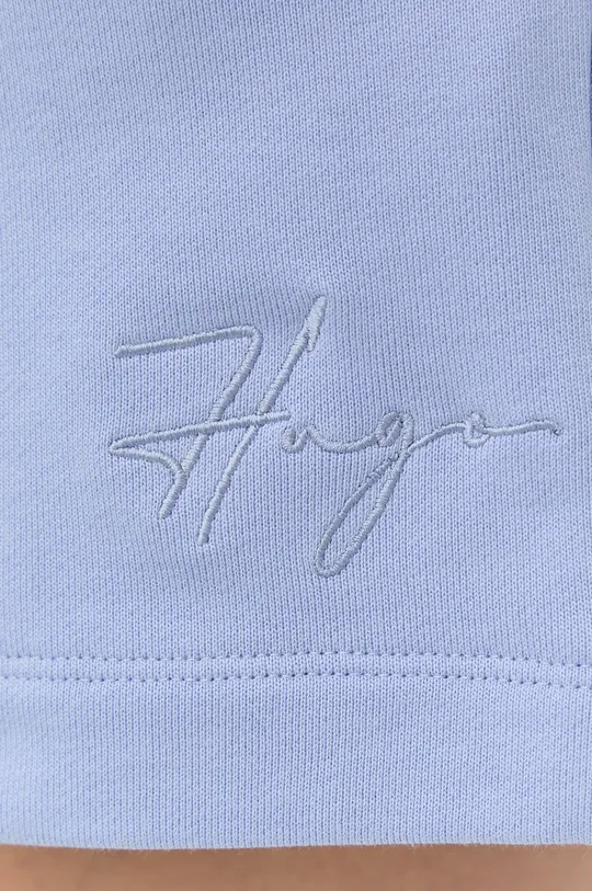 plava Pamučne kratke hlače Hugo