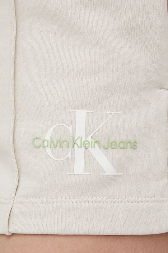 písková Bavlněné šortky Calvin Klein Jeans