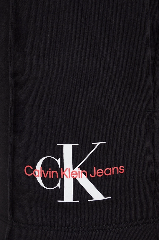 črna Bombažne kratke hlače Calvin Klein Jeans