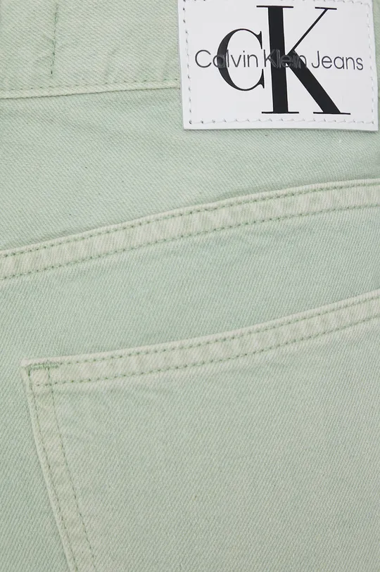 zelená Bavlnené šortky Calvin Klein Jeans
