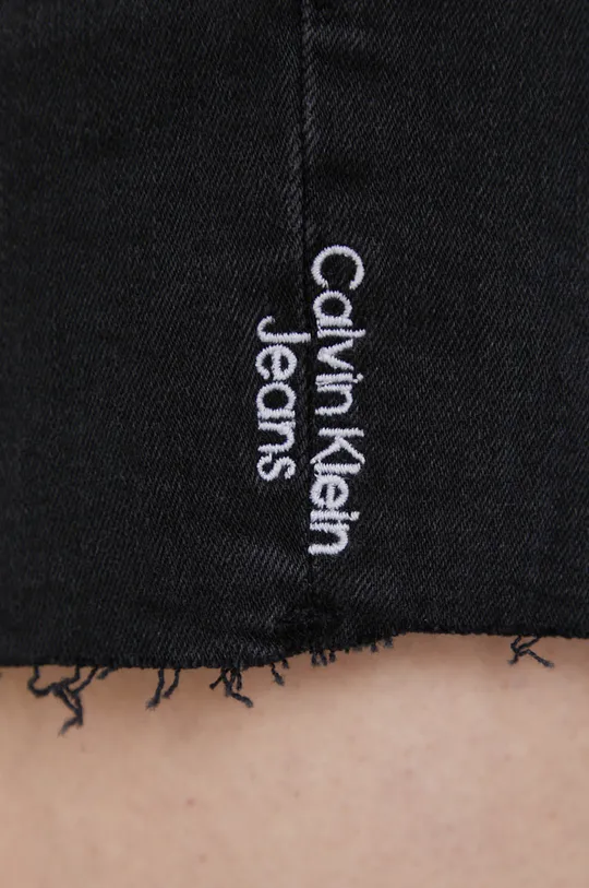 čierna Šortky Calvin Klein Jeans