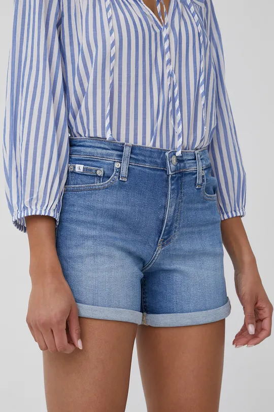 plava Traper kratke hlače Calvin Klein Jeans Ženski