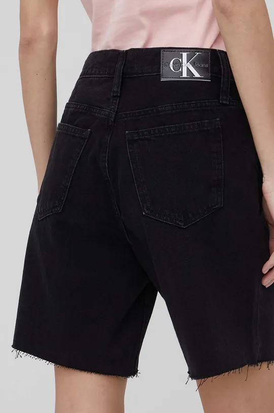 Rifľové krátke nohavice Calvin Klein Jeans  100% Bavlna