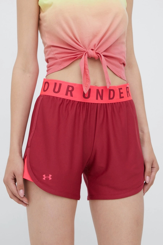 Tréningové šortky Under Armour Play Up 1355791 burgundské