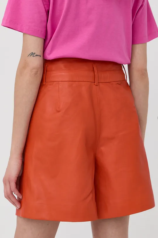 arancione Gestuz shorts in pelle