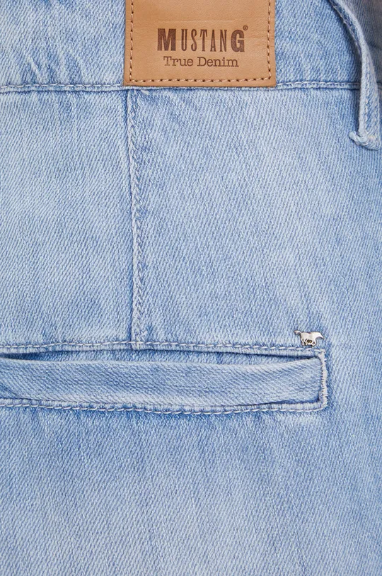 modrá Rifľové krátke nohavice Mustang Pleated Shorts