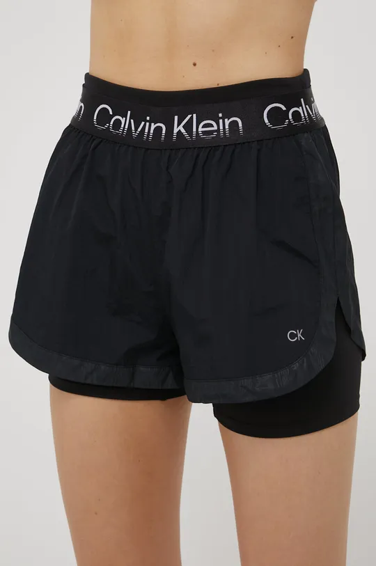 μαύρο Σορτς προπόνησης Calvin Klein Performance Γυναικεία