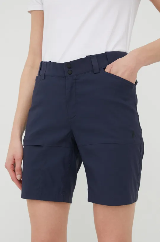 Kratke outdoor hlače Peak Performance Iconiq mornarsko plava