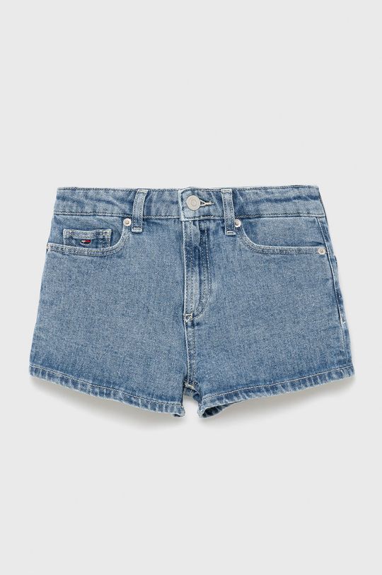 niebieski Tommy Hilfiger szorty jeansowe dziecięce Dziewczęcy