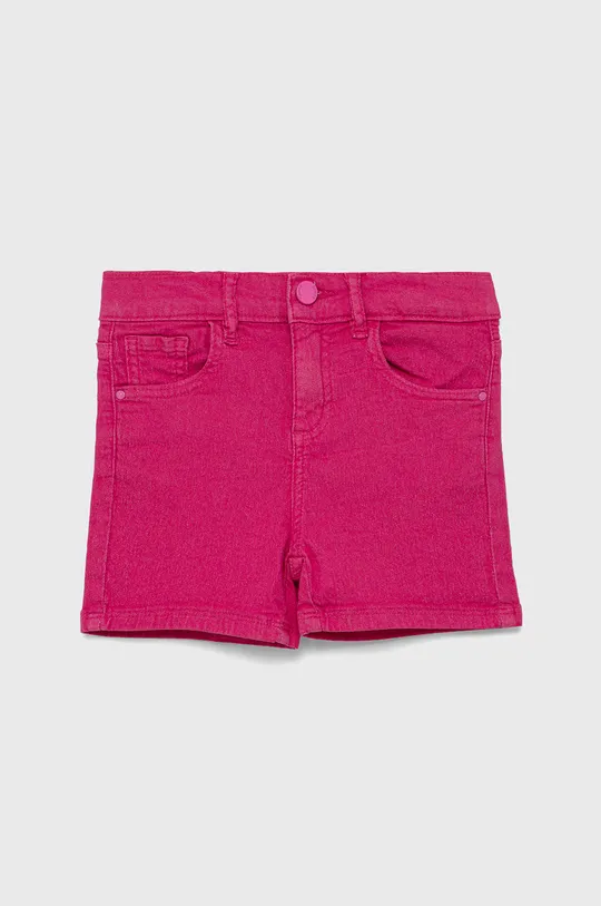ružová Detské rifľové krátke nohavice Guess Dievčenský
