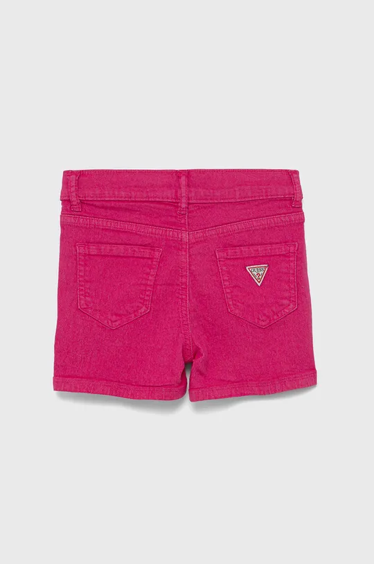 Дитячі джинсові шорти Guess рожевий