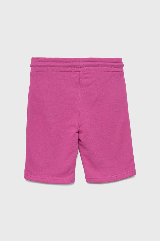 Παιδικό βαμβακερό σορτς Calvin Klein Jeans ροζ