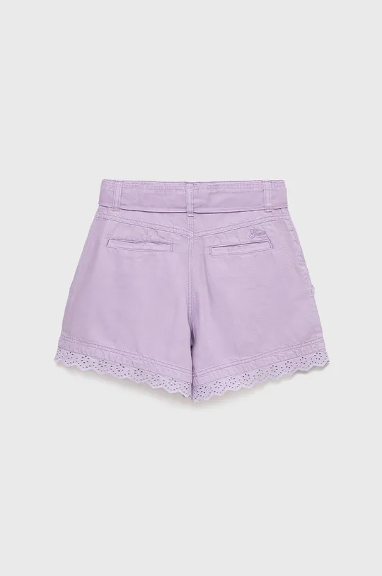 Detské krátke nohavice Guess fialová