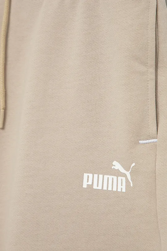 bež Otroške bombažne kratke hlače Puma