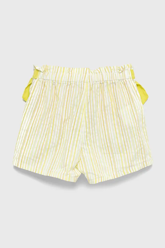 Detské bavlnené šortky United Colors of Benetton žltá