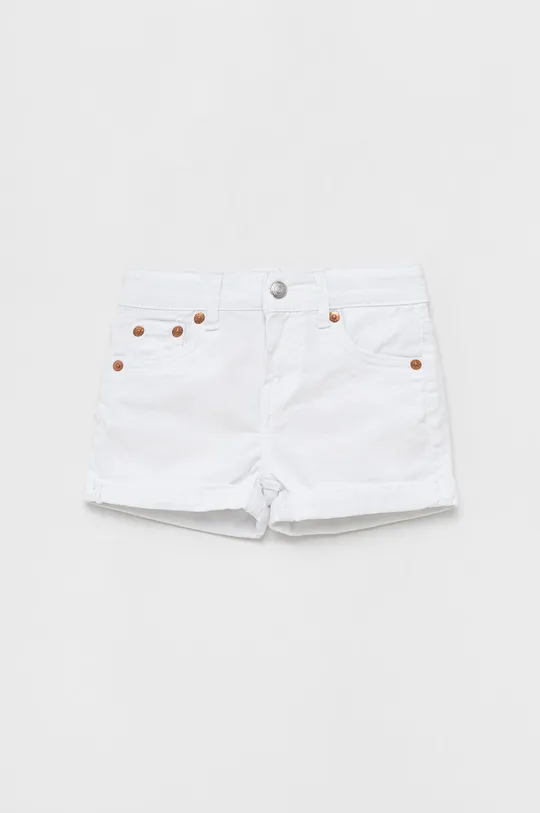biały Levi's szorty jeansowe dziecięce Dziewczęcy