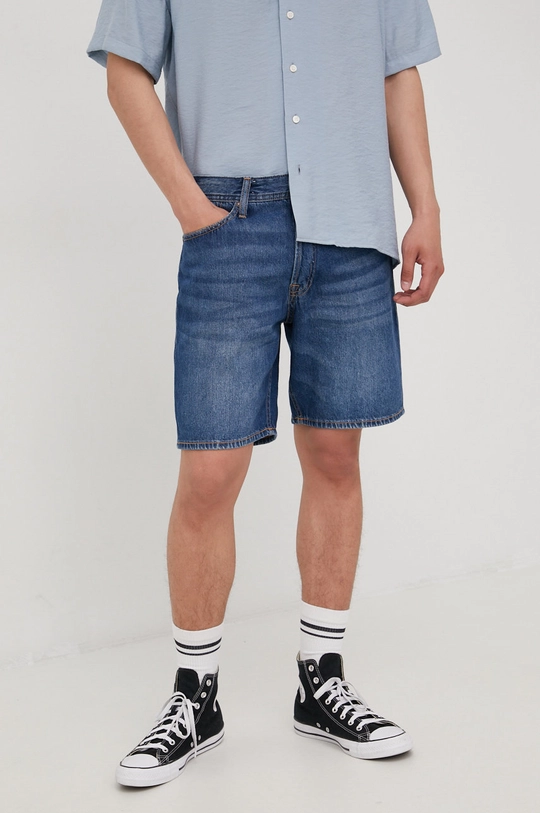 sötétkék Jack & Jones farmer rövidnadrág Férfi