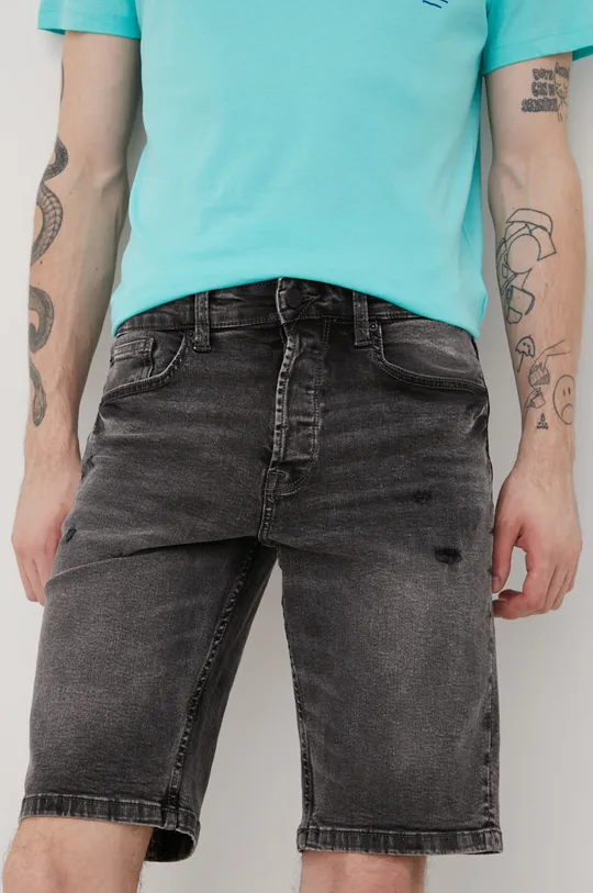 szary Only & Sons szorty jeansowe Męski