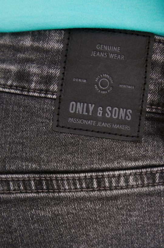 szary Only & Sons szorty jeansowe