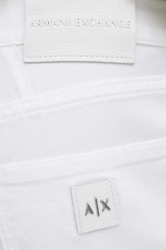 biela Rifľové krátke nohavice Armani Exchange
