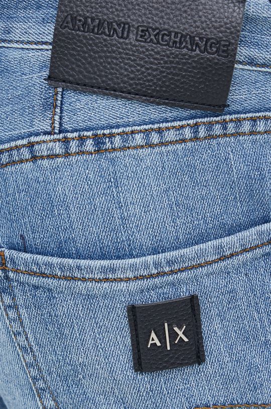 niebieski Armani Exchange szorty jeansowe 3LZJ65.Z1FCZ