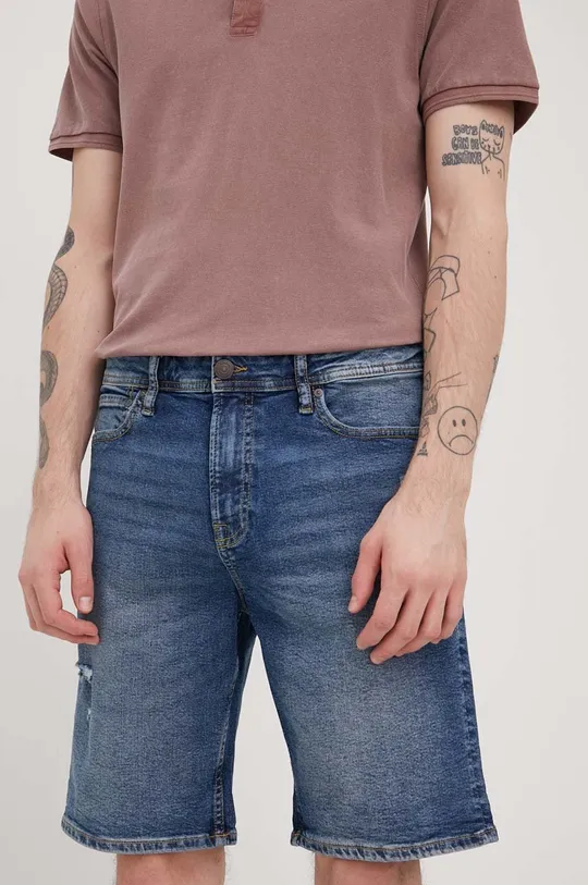 niebieski Produkt by Jack & Jones szorty jeansowe Męski
