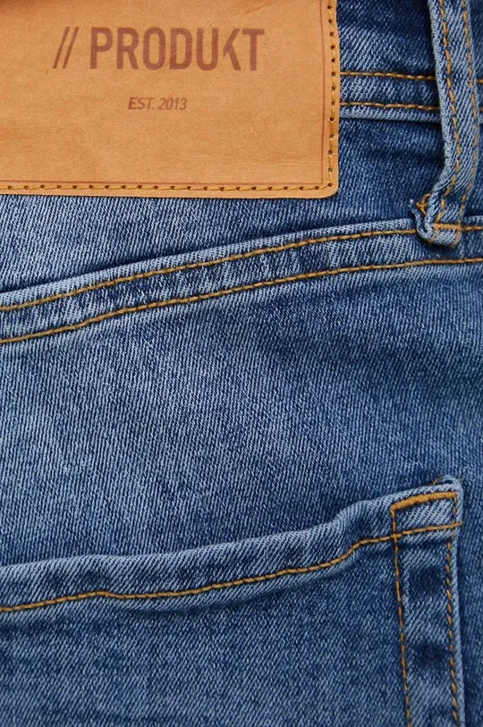 tmavomodrá Rifľové krátke nohavice Produkt by Jack & Jones