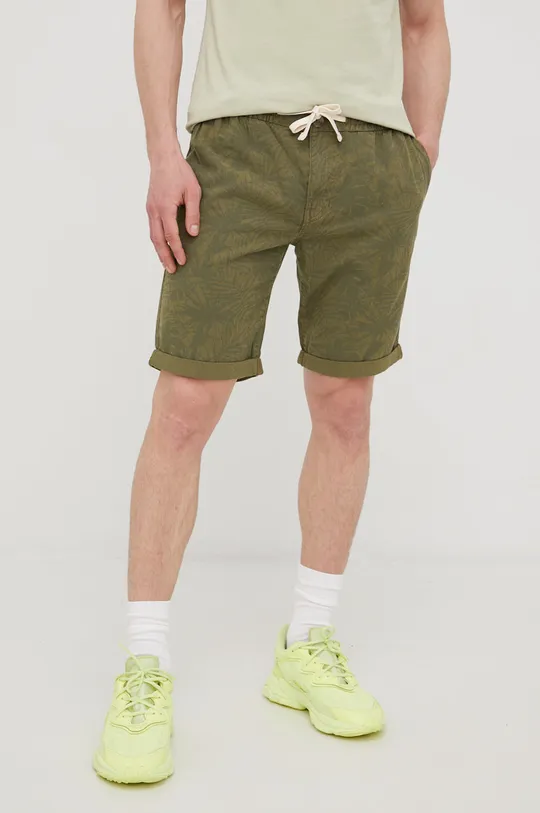 zelena Lanene kratke hlače Tom Tailor Muški