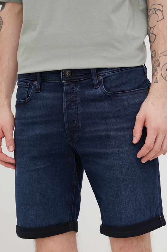 granatowy Jack & Jones szorty jeansowe Męski