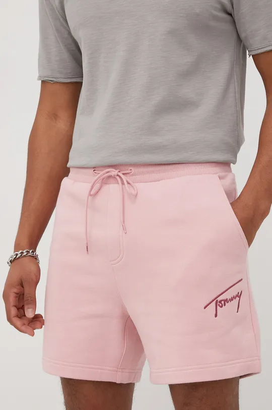 ροζ Σορτς Tommy Jeans Ανδρικά