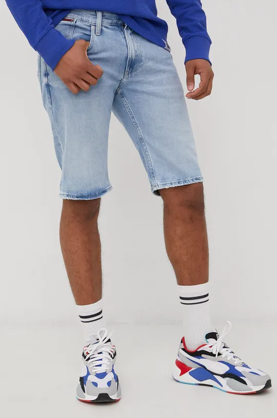 niebieski Tommy Jeans szorty jeansowe RONNIE BF0111 DM0DM12743.PPYY Męski