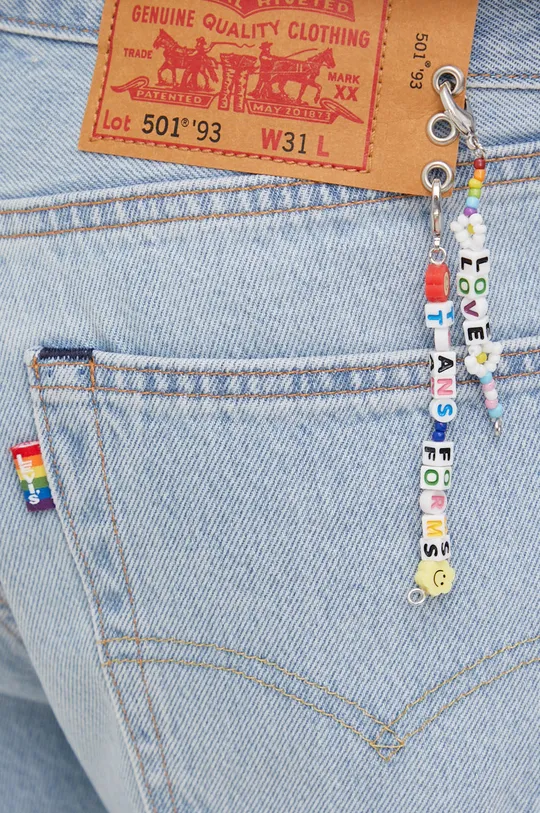 niebieski Levi's szorty jeansowe PRIDE