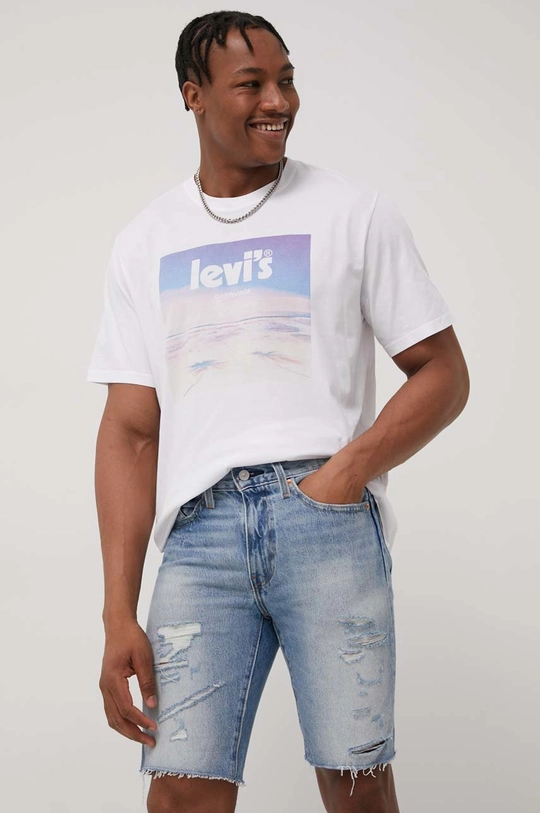 niebieski Levi's szorty jeansowe Męski